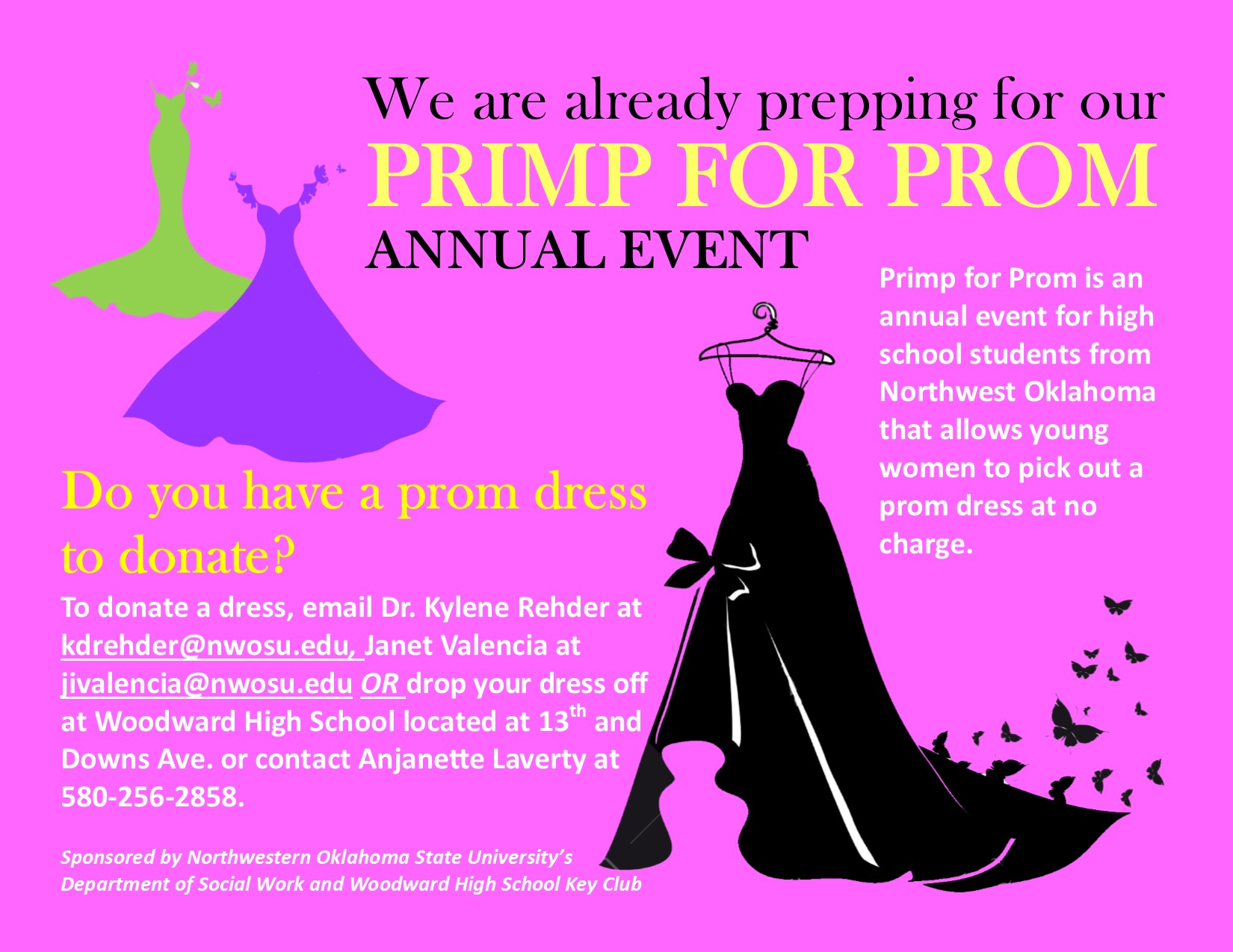 Primp for Prom Donation Flyer 2017 Northwestern News